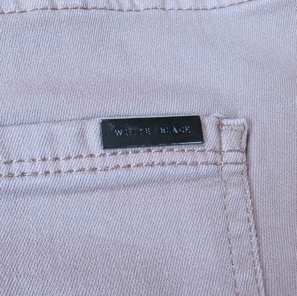 🌸 White House Black Market Skinny Ankle Jeans 🌸 High-Rise Mauve Blush Size 14 - Picture 10 of 13